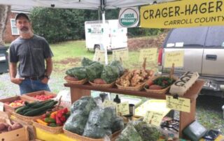 Bryan Crager at the farm stand