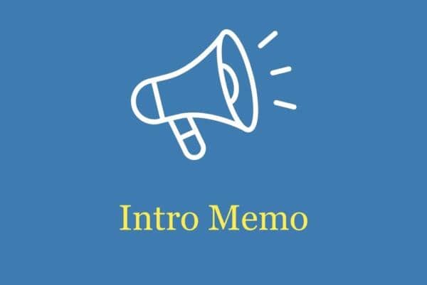 intro memo blue