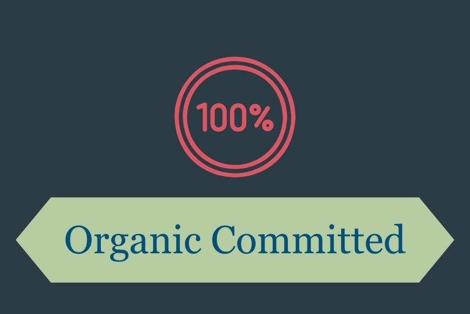 Button that reads "Organic Committed"