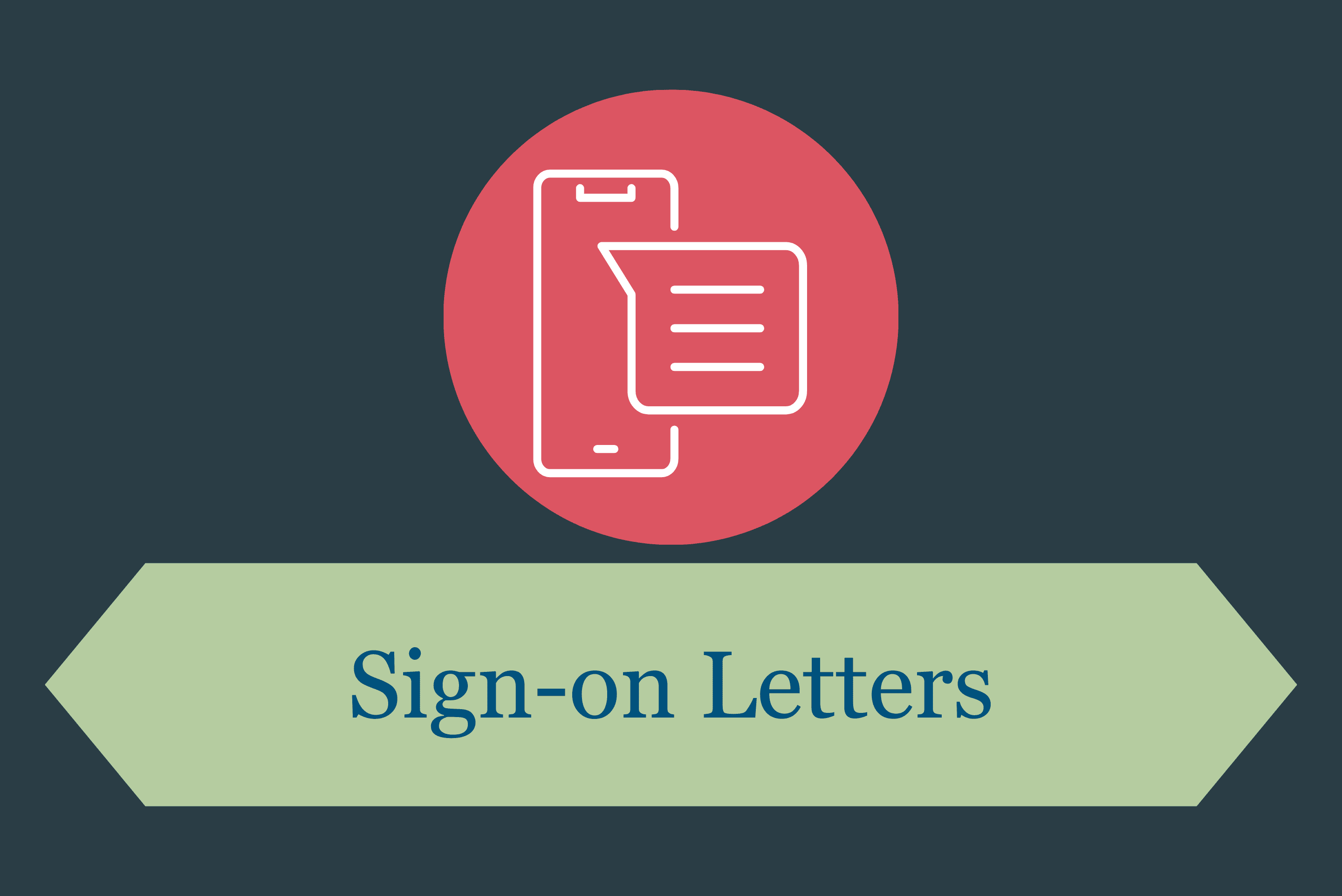 sign-on letters