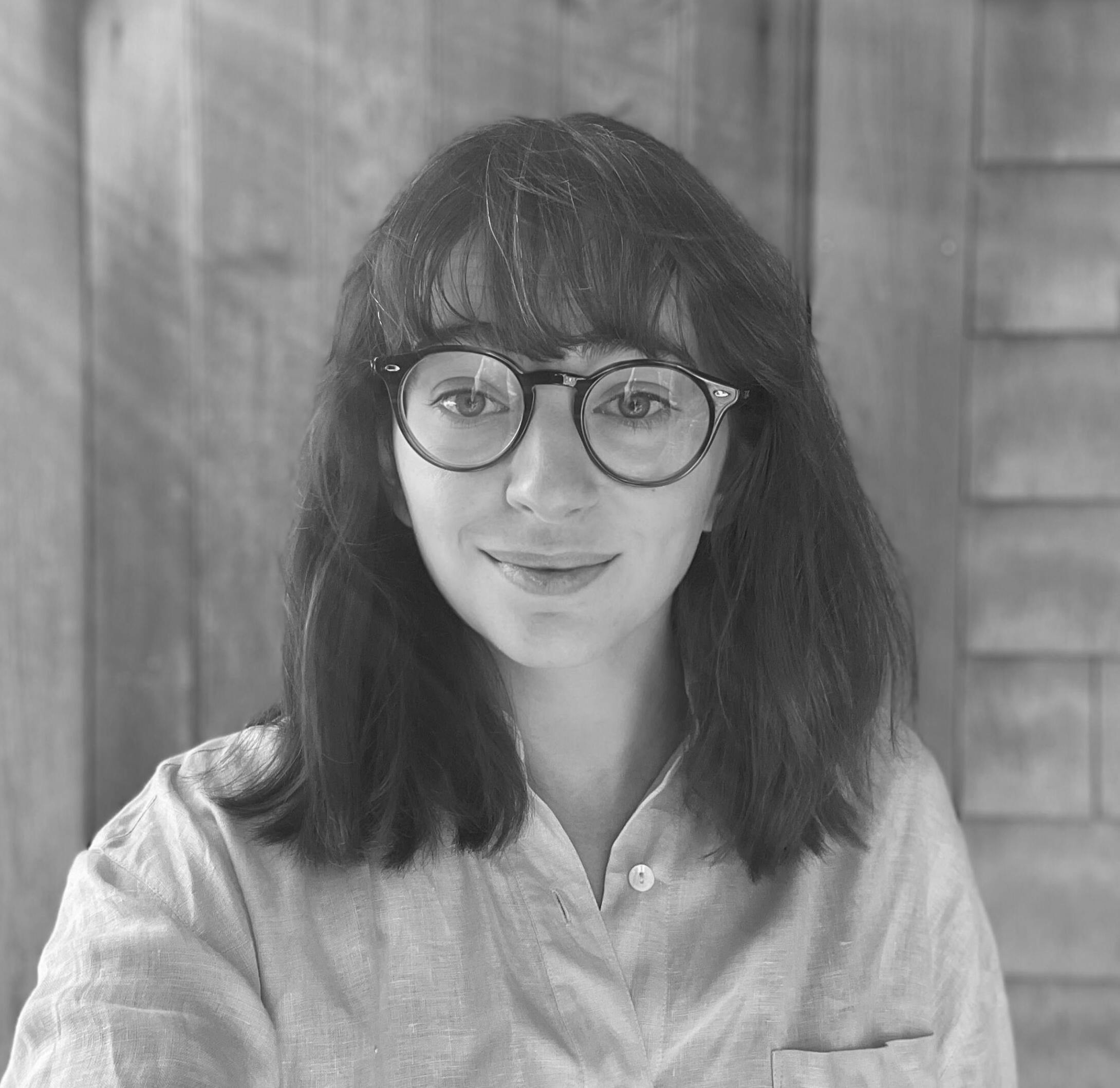 Clare_Headshot-2025 Communications Fellow – black & white