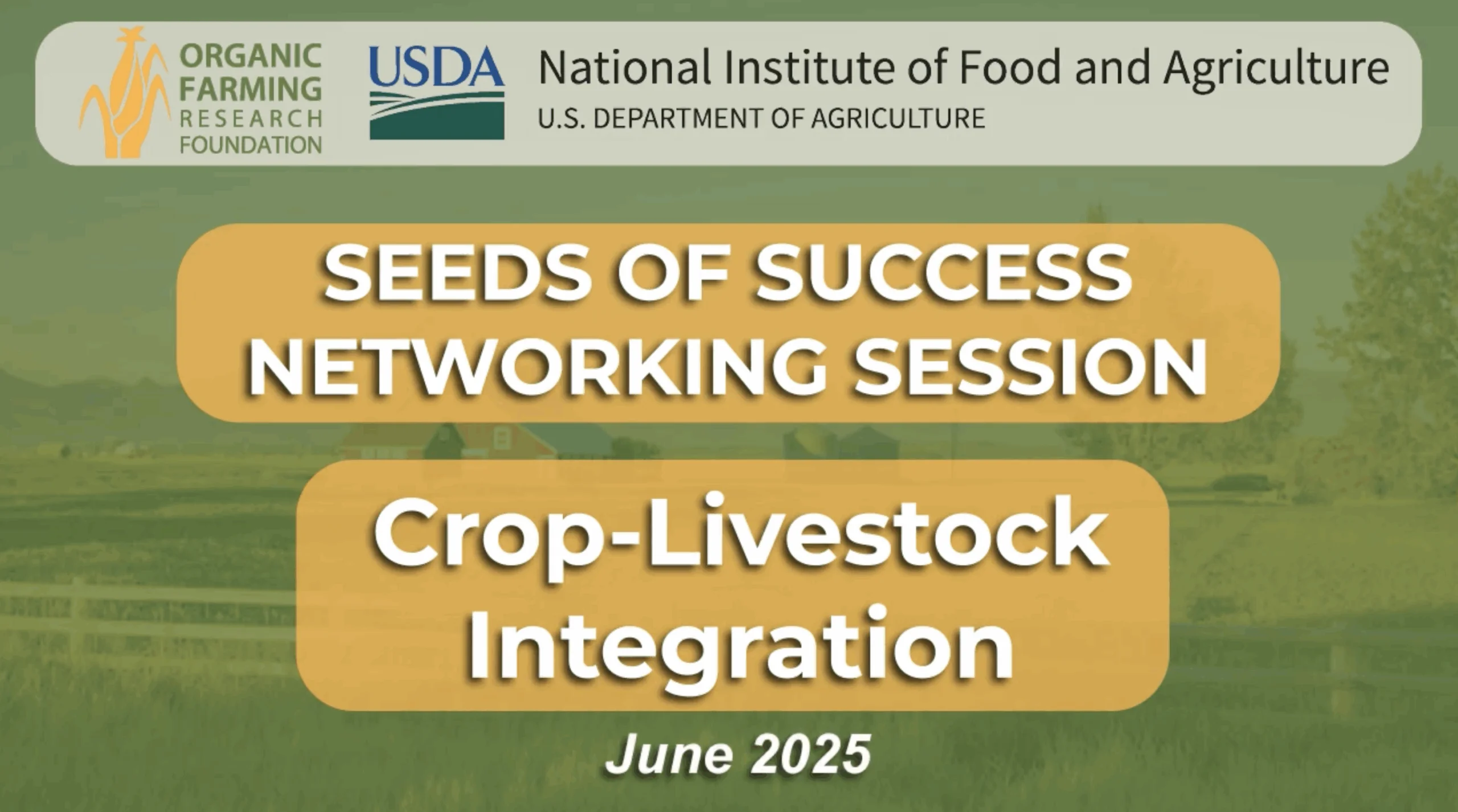 Seeds of Success Webinar Crop and Livestock Integration