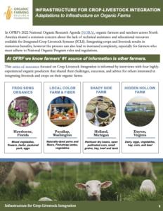 Infrastructure for Crop Livestock Integration report cover