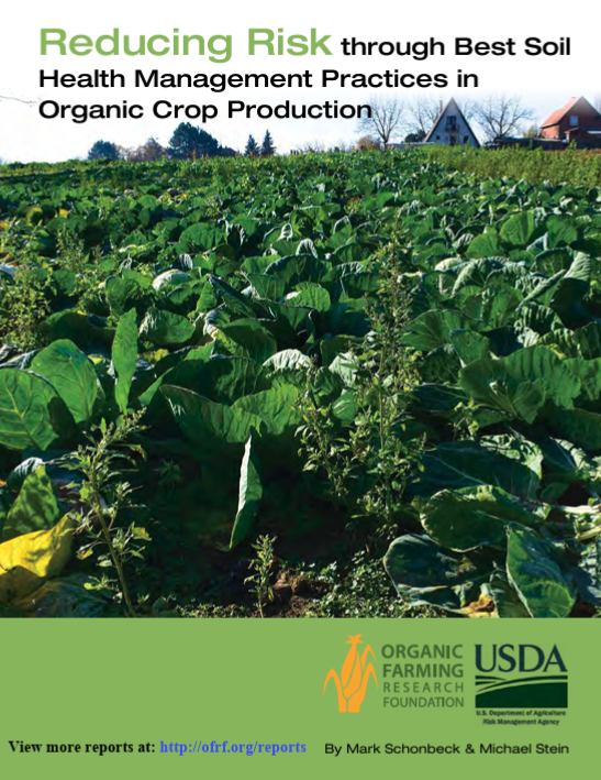 Reducing Risk through Best Soil Health Management Practices in Organic Crop Production Guide_cover page